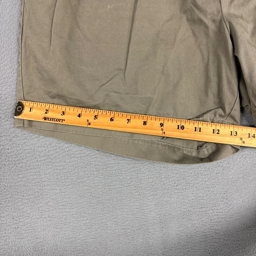 Polo Ralph Lauren Shorts Mens XXL 2XL Green Brown Casual Elastic Waist Snap Pony
